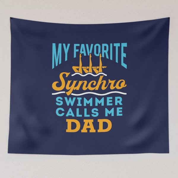 Item preview, Synchronized Swimming Dad My Favorite Synchro Swimmer Calls Me Dad designed and sold by jaygo.
