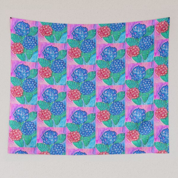 Item preview, Summer hydrangeas designed and sold by Rebecca Lyon Art .