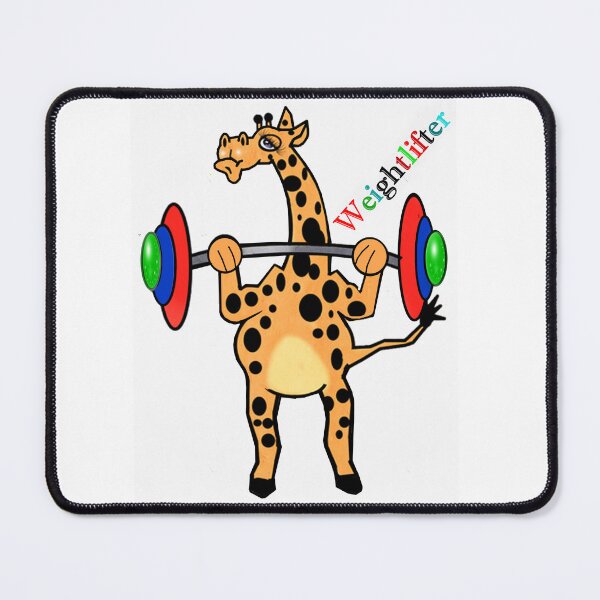 Item preview, Giraffe - Weightlifter designed and sold by Shirley cute art .