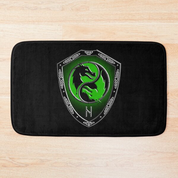 Item preview, VIKING SHIELD 12 Dragons with (HAGALAZ - Hail – Wrath of Nature, Uncontrolled Forces) designed and sold by Garden Of Nightmares.