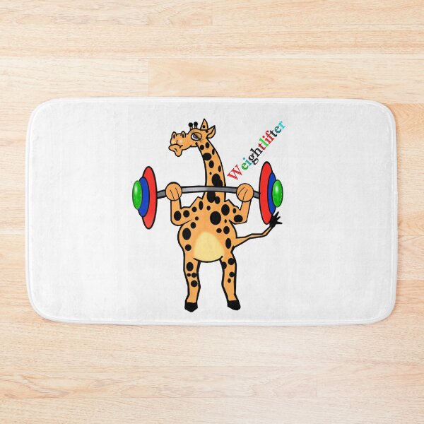 Item preview, Giraffe - Weightlifter designed and sold by Shirley cute art .