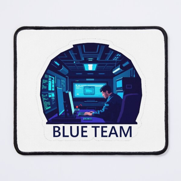 Item preview, 8-bit Computer Blue Team Security Dude designed and sold by mukraker.