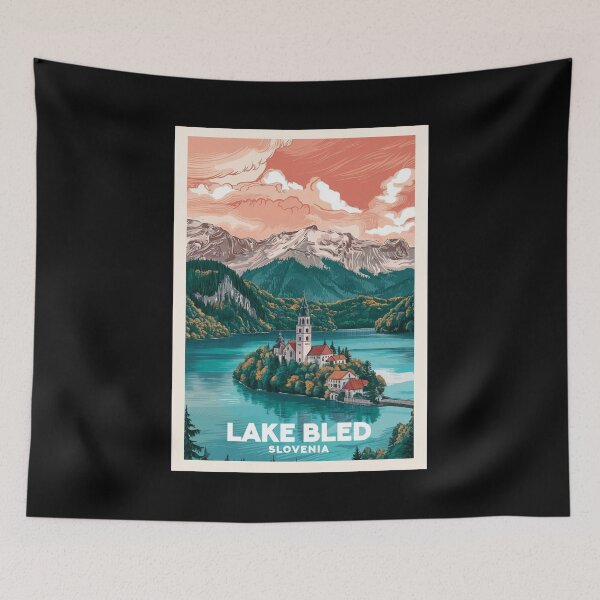 Item preview, Lake Bled (Slovenia), Travel Art designed and sold by PinkandP.