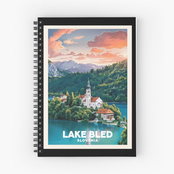 Artikelvorschau, Bleder See (Slowenien), Reisekunst entworfen und verkauft von PinkandP.