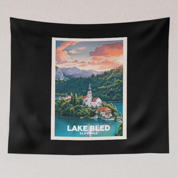 Item preview, Lake Bled (Slovenia), Travel Art designed and sold by PinkandP.