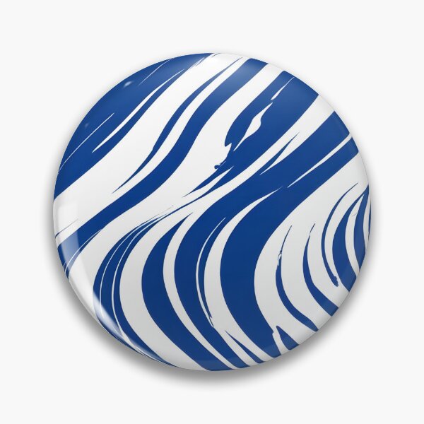 Item preview, Circular waves in blue and white, modern minimalist abstract designed and sold by johndesignwaves.