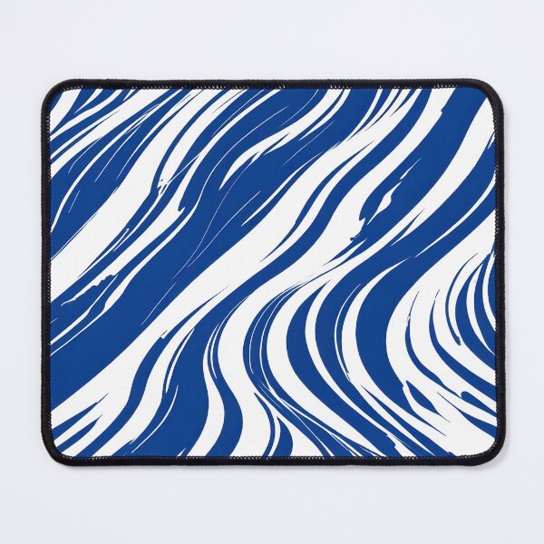 Item preview, Circular waves in blue and white, modern minimalist abstract designed and sold by johndesignwaves.