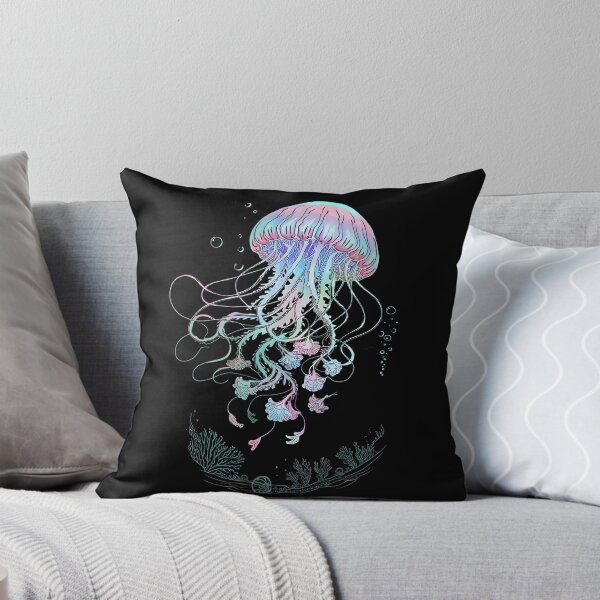 Item preview, Jellyfish Flowers Floral Scuba Diving Surf Ocean designed and sold by MTRBSK11.