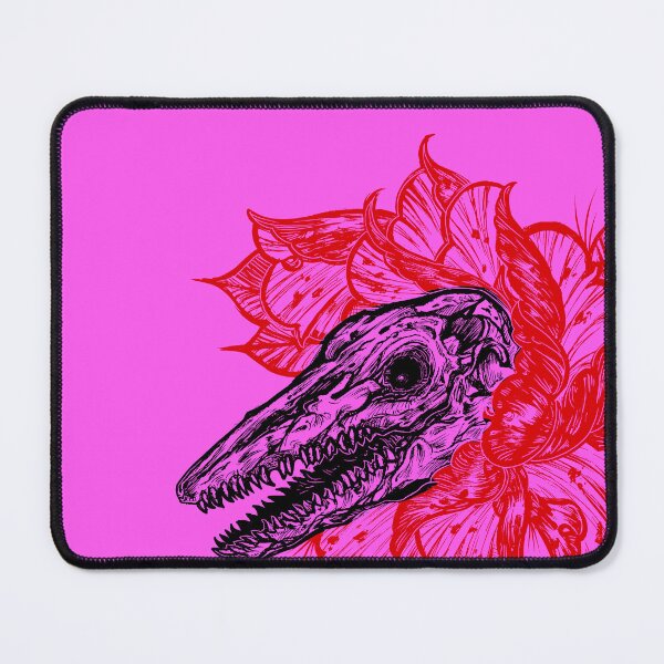 Item preview, red mosasaur skull designed and sold by UrielCalavera.