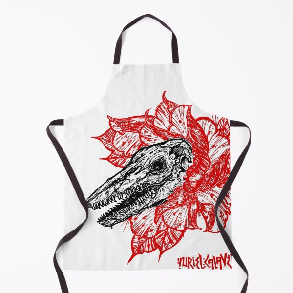 Item preview, red mosasaur skull designed and sold by UrielCalavera.