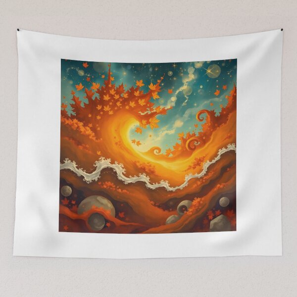 Item preview, Autumn Cosmos: Fusion of Nature and Stars designed and sold by Bilikaru.