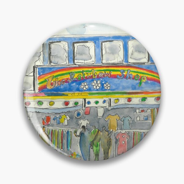 Item preview, Painting of Rainbow Shop in Nimbin designed and sold by Harry Mountain Art.