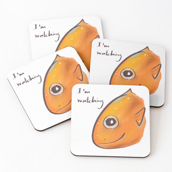 Item preview, Cute Orange Fish Watching Closely designed and sold by d4rtsiisme.