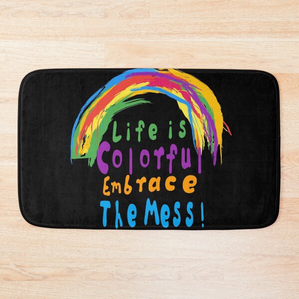 Item preview, Embrace the Colorful Mess: Artistic Rainbow Splash(draw with fingers)  designed and sold by CoolEnthusias.