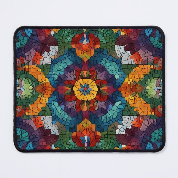 Item preview, Colorful mosaic pattern, dynamic and symmetrical design designed and sold by johndesignwaves.