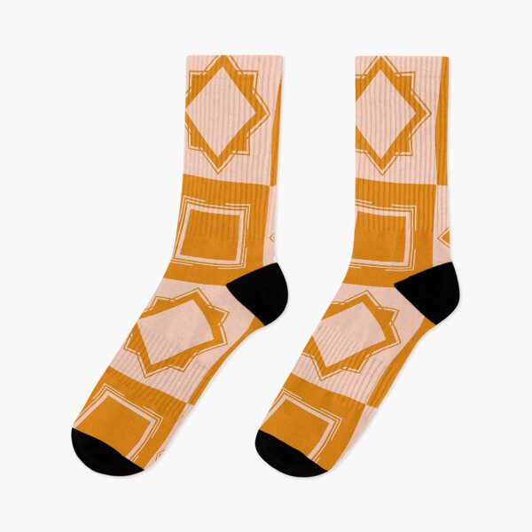Item preview, Ultra modern minimalist geometric design in gold and pale pink colors designed and sold by katerosestudios.