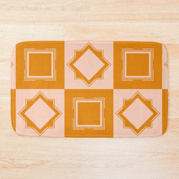 Item preview, Ultra modern minimalist geometric design in gold and pale pink colors designed and sold by katerosestudios.