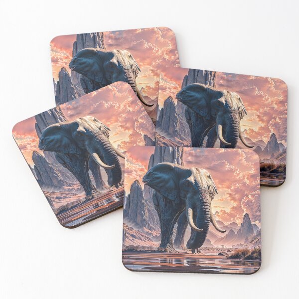 Item preview, Elephants on Jupiter AI Fantasy Art designed and sold by Skye Ryan-Evans.