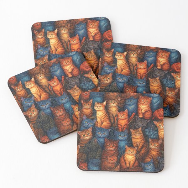 Item preview, A Collective of Cats Pattern designed and sold by Pattern Unhinged.