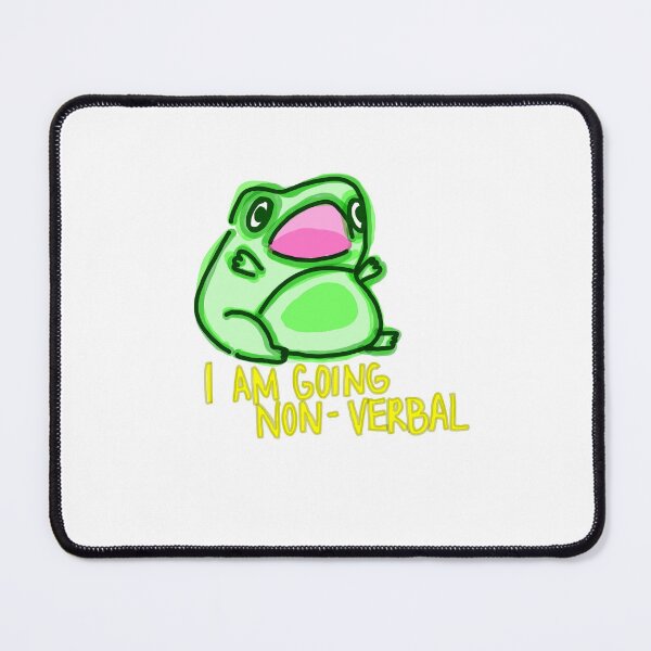 Item preview, nonverbal frog designed and sold by jalapeñoboyfriend.