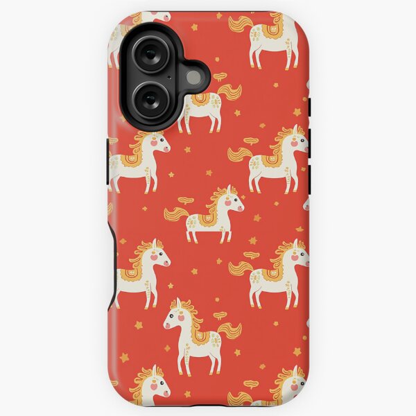 Aperçu de l'œuvre Cadeau du Nouvel An chinois Année du cheval Zodiaque chinois Nouvel An mignon cheval Zodiaque chinois mignon serpent chinois coque de téléphone bonne année 2026 coque de téléphone cheval créée et vendue par LaundrySalt.