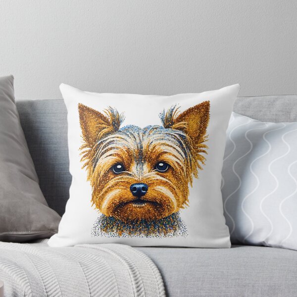 Item preview, Pointillist Yorkshire Terrier Modern Art – Vibrant and Unique designed and sold by Fredster1966.