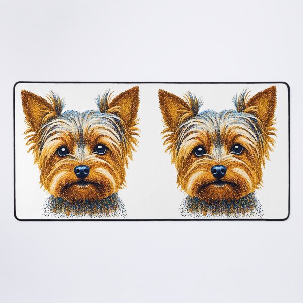 Item preview, Pointillist Yorkshire Terrier Modern Art – Vibrant and Unique designed and sold by Fredster1966.