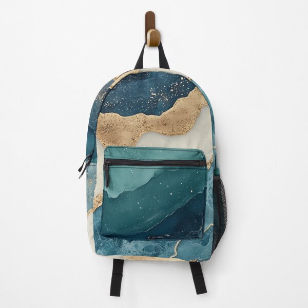 Item preview, Gold waves on marble shores designed and sold by Dreaming Shell.