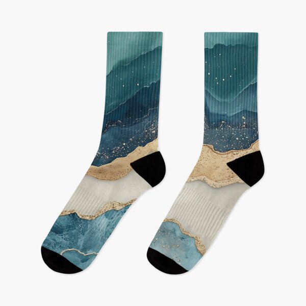 Item preview, Gold waves on marble shores designed and sold by Dreaming Shell.