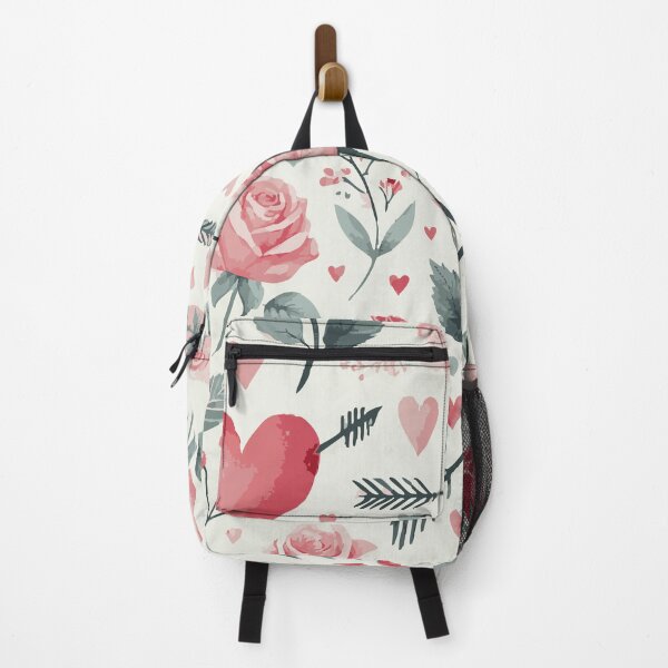 Item preview, Valentine's Day Fabric Pattern – Heart & Floral Seamless Design designed and sold by designedbyNil.