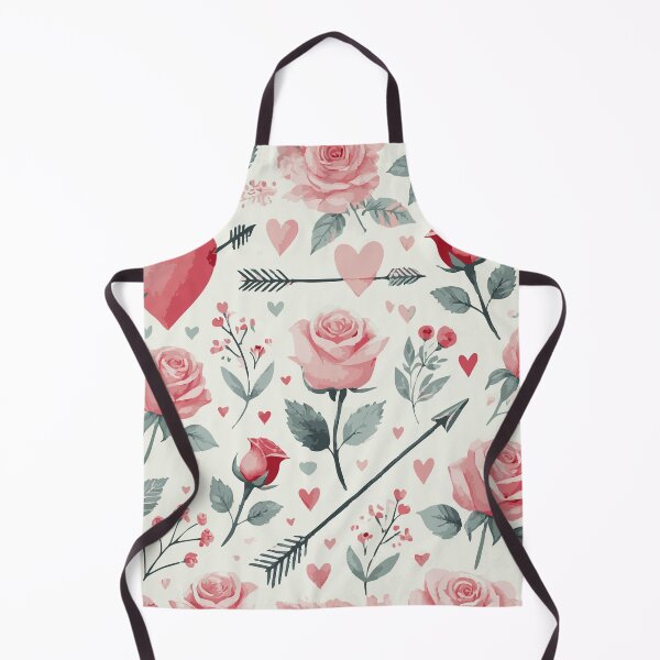 Item preview, Valentine's Day Fabric Pattern – Heart & Floral Seamless Design designed and sold by designedbyNil.