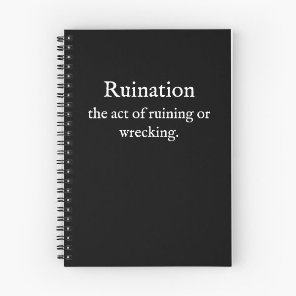 Item preview, R:Ruination:English:WearYourWords:White Text  designed and sold by WearYourWords.