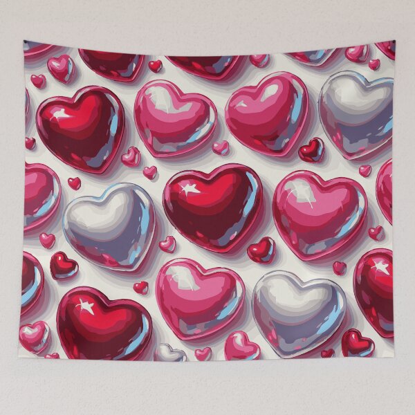 Item preview, Seamless Valentine's Day Pattern – Romantic Hearts Design for Gifts designed and sold by designedbyNil.