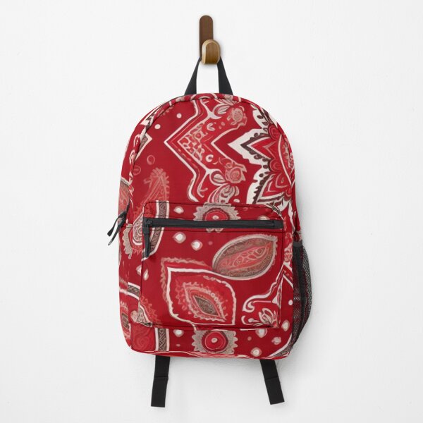 Item preview, Radiant Ruby Mandala - Red & White Boho Art for Bold Style designed and sold by WildStroke.