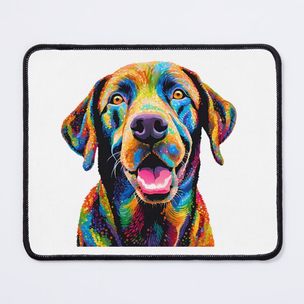 Item preview, Pointillist Labrador Retriever Modern Art – Vibrant Canine Elegance designed and sold by Fredster1966.