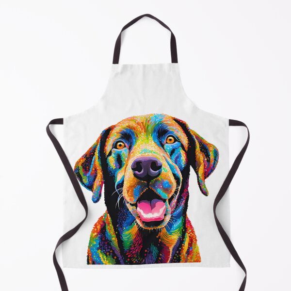Item preview, Pointillist Labrador Retriever Modern Art – Vibrant Canine Elegance designed and sold by Fredster1966.