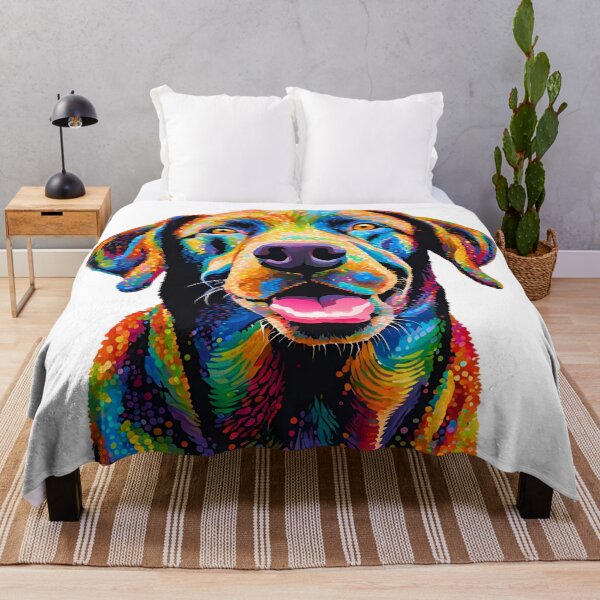Item preview, Pointillist Labrador Retriever Modern Art – Vibrant Canine Elegance designed and sold by Fredster1966.