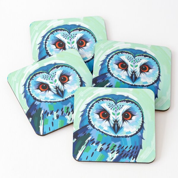 Item preview, Vivid Blue Barn Owl Vision designed and sold by ChrisButler.