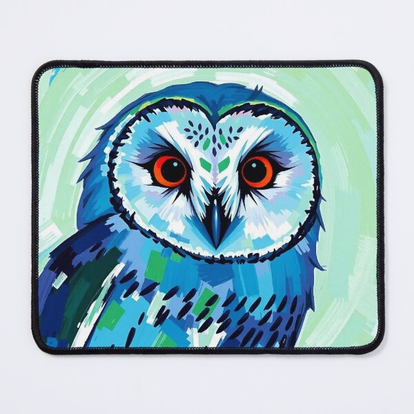 Item preview, Vivid Blue Barn Owl Vision designed and sold by ChrisButler.