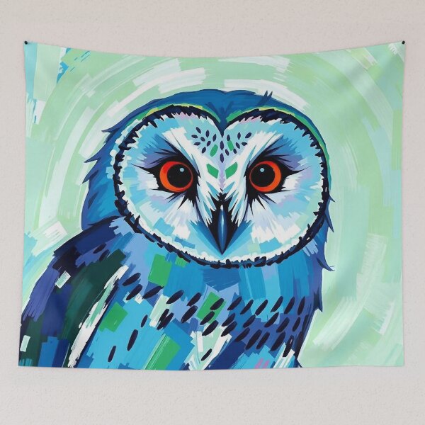 Item preview, Vivid Blue Barn Owl Vision designed and sold by ChrisButler.