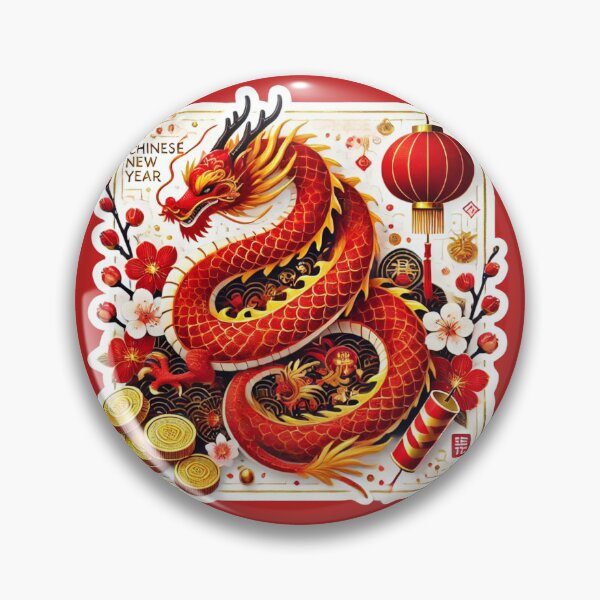 Item preview, Vibrant Chinese New Year Dragon Sticker designed and sold by 298Billionarts.