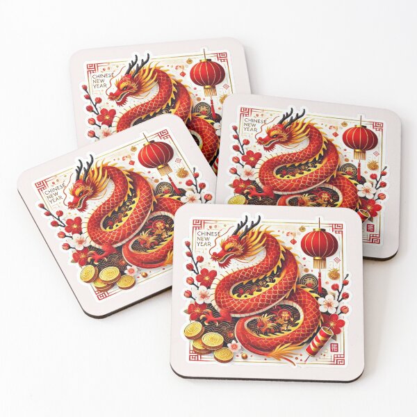 Item preview, Vibrant Chinese New Year Dragon Sticker designed and sold by 298Billionarts.