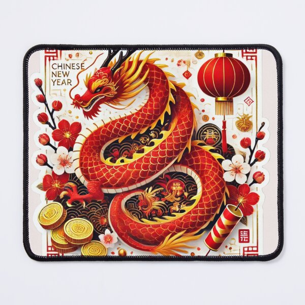 Item preview, Vibrant Chinese New Year Dragon Sticker designed and sold by 298Billionarts.