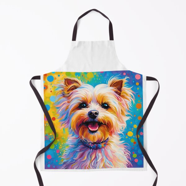 Item preview, Pointillist Morkie Modern Art – Vibrant and Delightful designed and sold by Fredster1966.