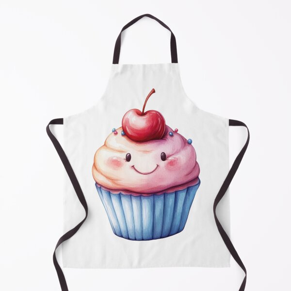 Item preview, Cute Smiling Cupcake with Cherry Topper designed and sold by ImagineCorner.