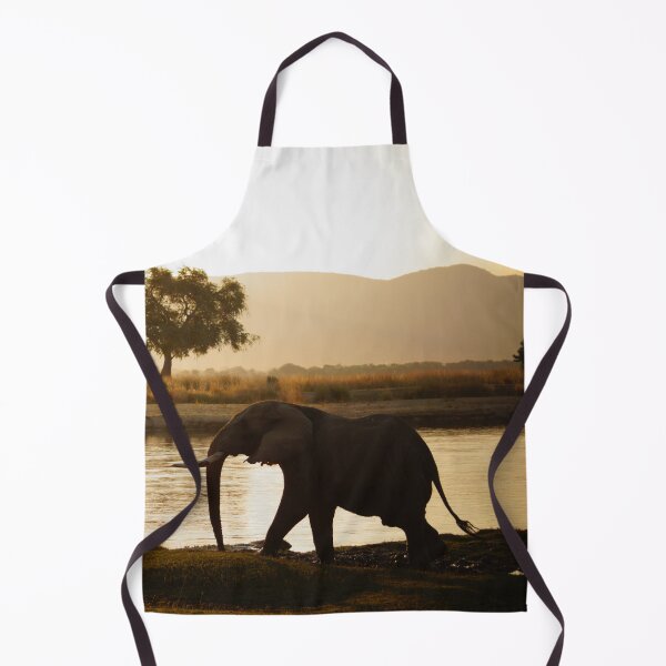 Item preview, Elephant Walking Along the Zambezi at Sunset designed and sold by sarahbidz.