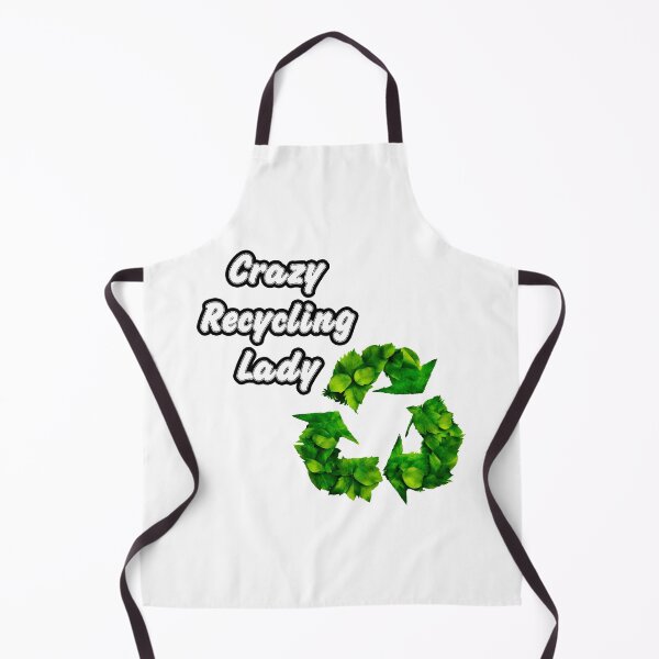 Item preview, Crazy Recycling Lady - Botanical Recycling Symbol quote 1 designed and sold by Tom-Johnson.