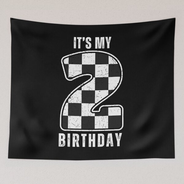 Item preview, Birthday Boy 2 Two Race Car 2nd Birthday Racing Car Flag designed and sold by splashworks.