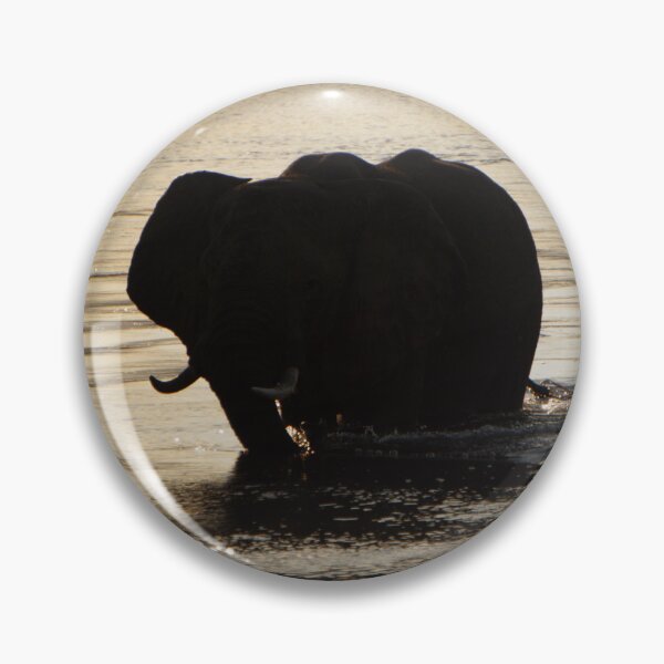 Item preview, Elephant Crossing the Zambezi at Sunset designed and sold by sarahbidz.