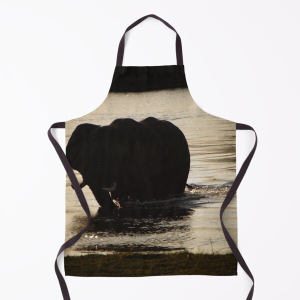 Item preview, Elephant Crossing the Zambezi at Sunset designed and sold by sarahbidz.